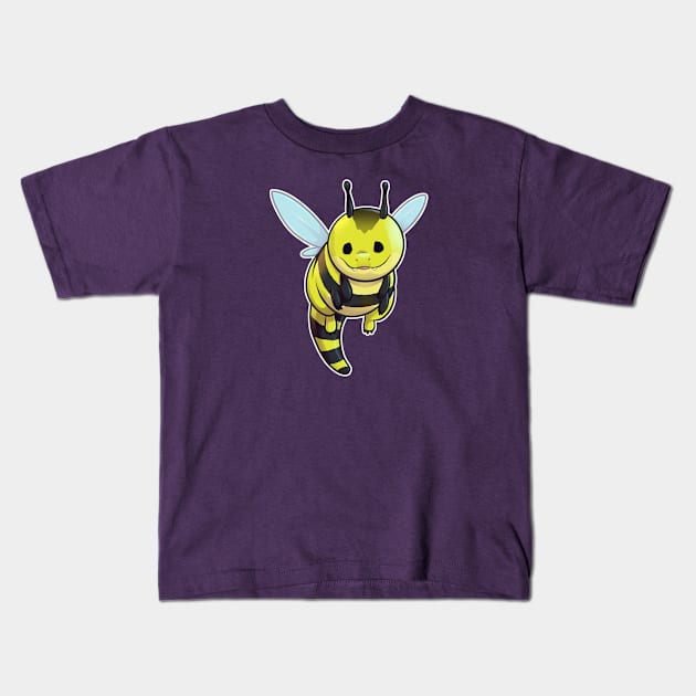 Bee Dragon Kids T-Shirt by jpowersart